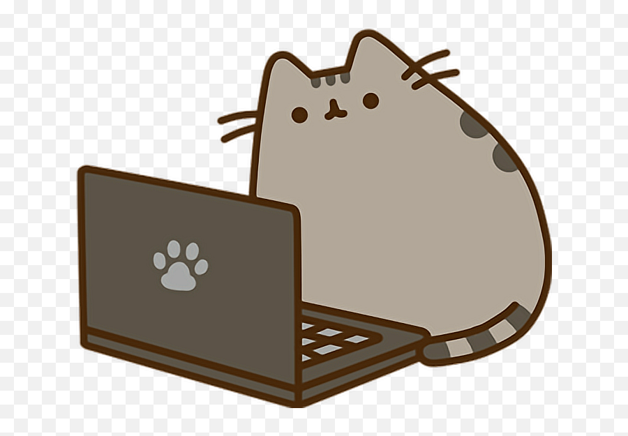 Pusheen Computer Transparent Png Clipart Free Download - Pusheen Png Emoji,Pusheen The Cat Emoji