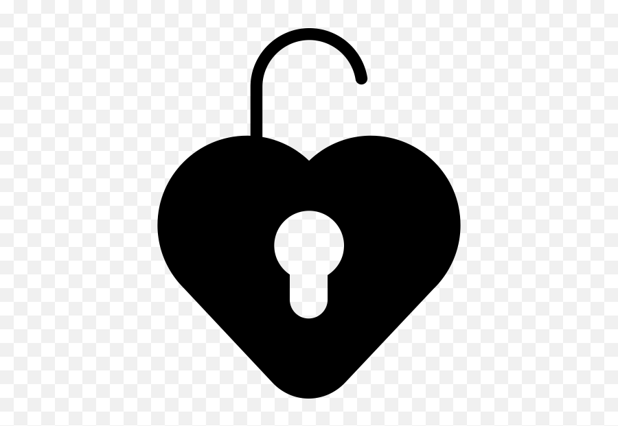 Heart Lock Icon Png Transparent Png - Heart Emoji,Unlocked Emoji