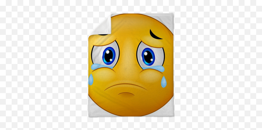 Sad Smiley Emoticon Plush Blanket - Can T Live Without You Emoji,Sad Smiley Emoji