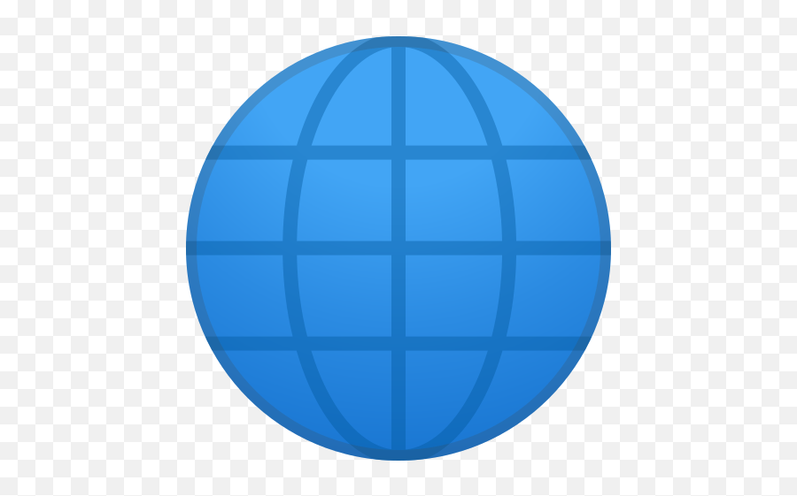 Globe With Meridians Emoji - Circle,Emoji Globe