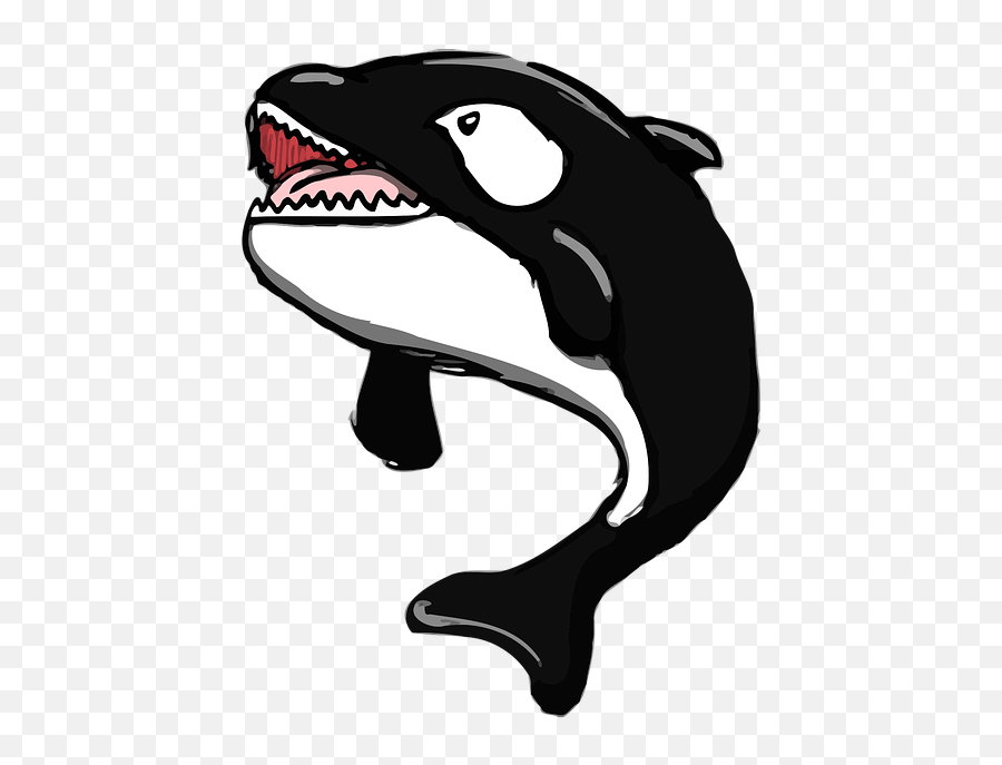 Free Whale Fish Vectors - Gambar Ikan Paus Orca Kartun Emoji,Shark Emoji