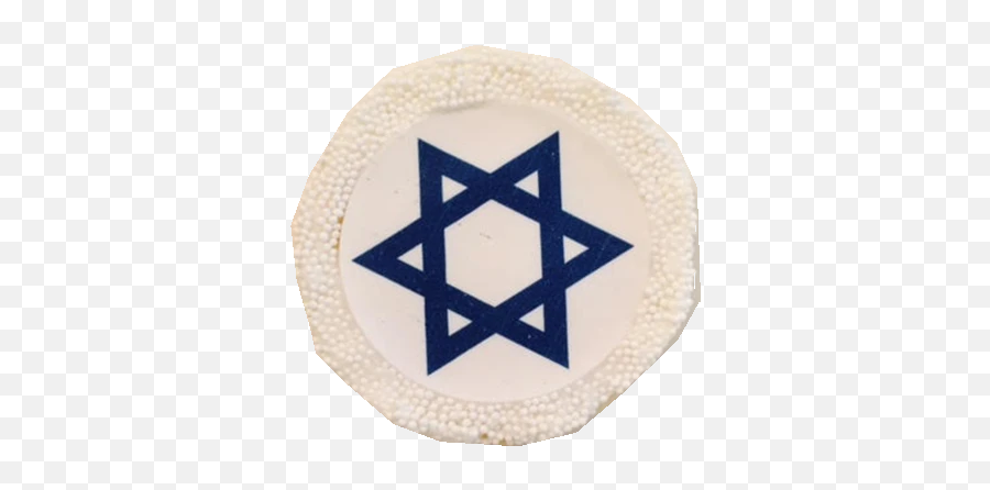 Star Of David Sugar Cookies With Nonpareils - Star Of David Emoji,Jewish Star Emoji