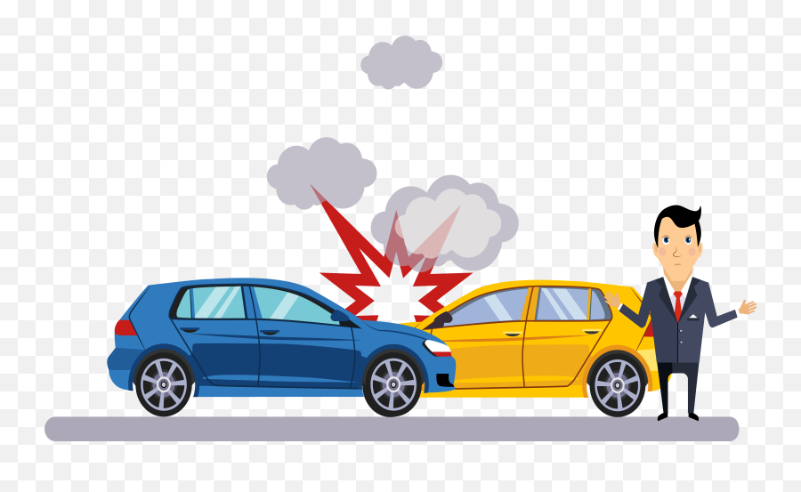 Car Traffic Collision Accident Illustration - Vector Car Car Car Accident Illustration Png Emoji,Collision Emoji