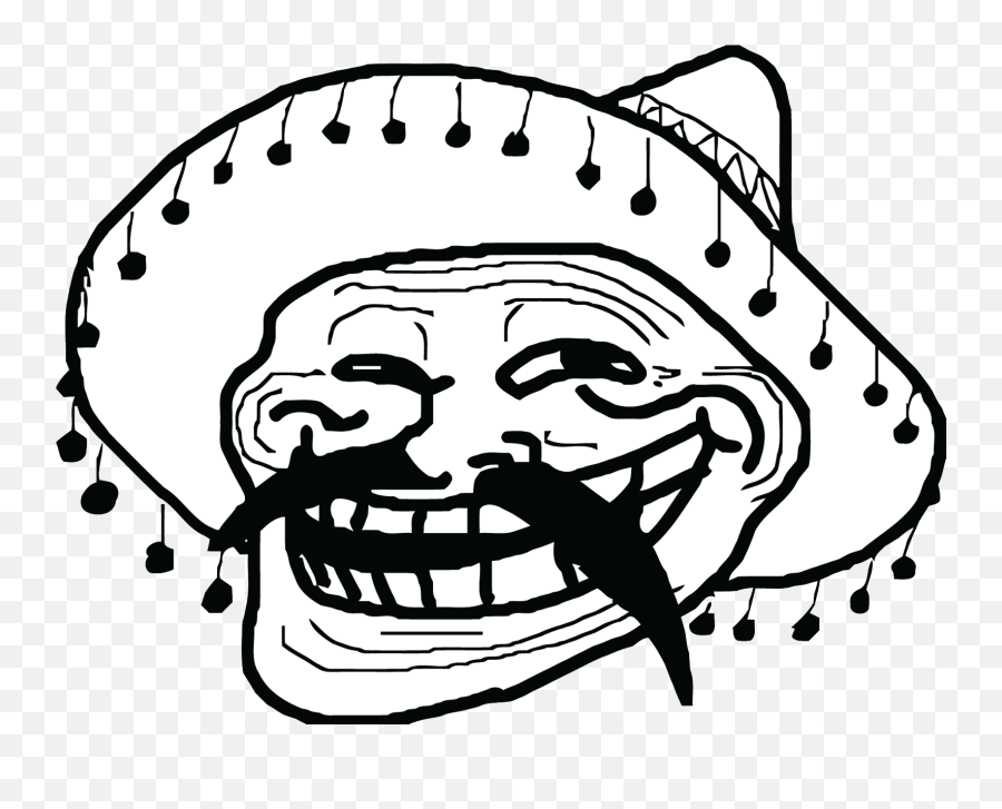Mexican Face Transparent Png Clipart - Mexican Troll Face Png Emoji,Troll Face Text Emoticon