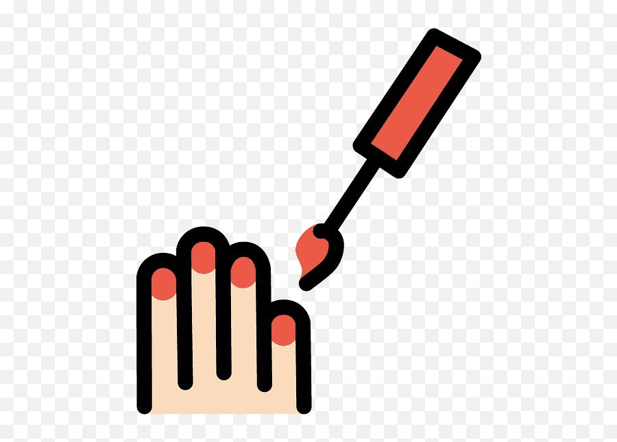 Nail Polish Emoji Clipart - No Pintarse Las Uñas Animado,Nail Polish Emoji Png