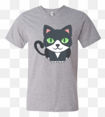 Cat Emoji Mens V - Mickey Mause T Shirt Mens,Gray Cat Emoji