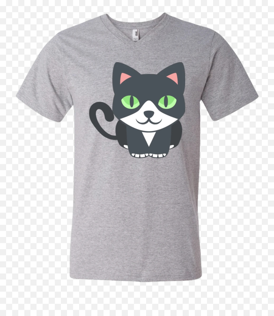 Cat Emoji Mens V - Mickey Mause T Shirt Mens,Gray Cat Emoji