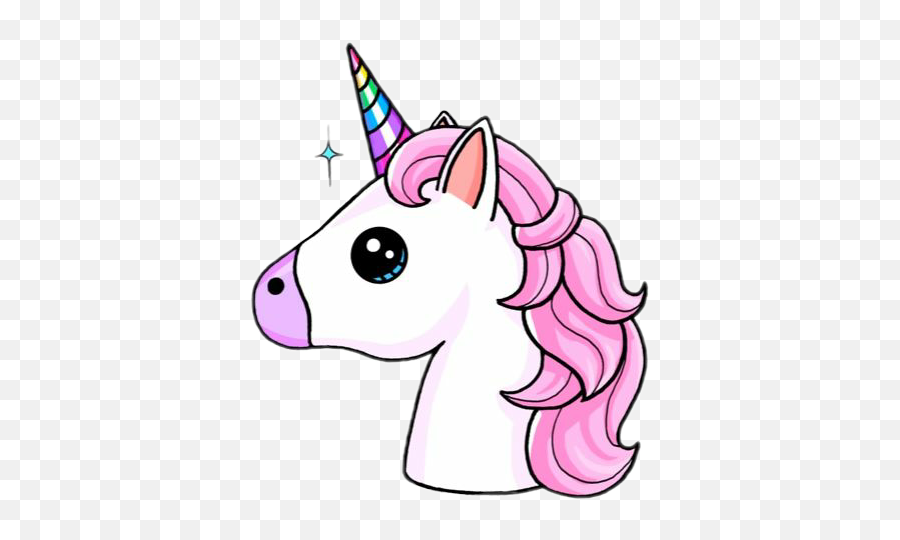 Unicornio Kawaii Emoji Tierno Sticker - Cute Kawaii Unicorn,Kawaii Emoji