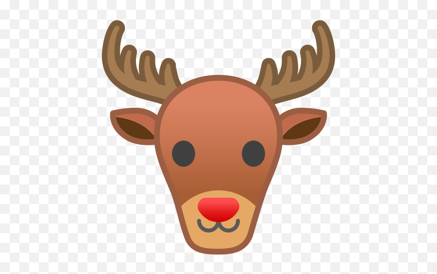 Deer Emoji - Reindeer Emoji Png,Deer Emoji