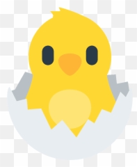Hatching Chick Emoji Clipart Free Download Transparent Png - Chicken Hatching Emoji,Bird Emoticon