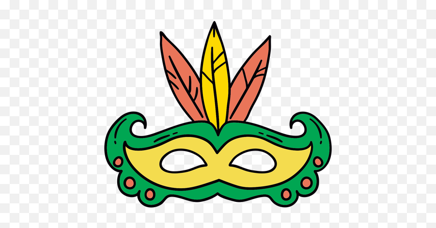 Carnival Mask Hand Drawn Symbol - Decorative Emoji,Emoji Carnival