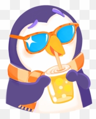 Nice Good Kitty Cat And Penguin Emoji - Cartoon,Good Morning Emojis