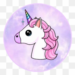 Unicorn Sticker - Kawaii Drawing Cute Emoji