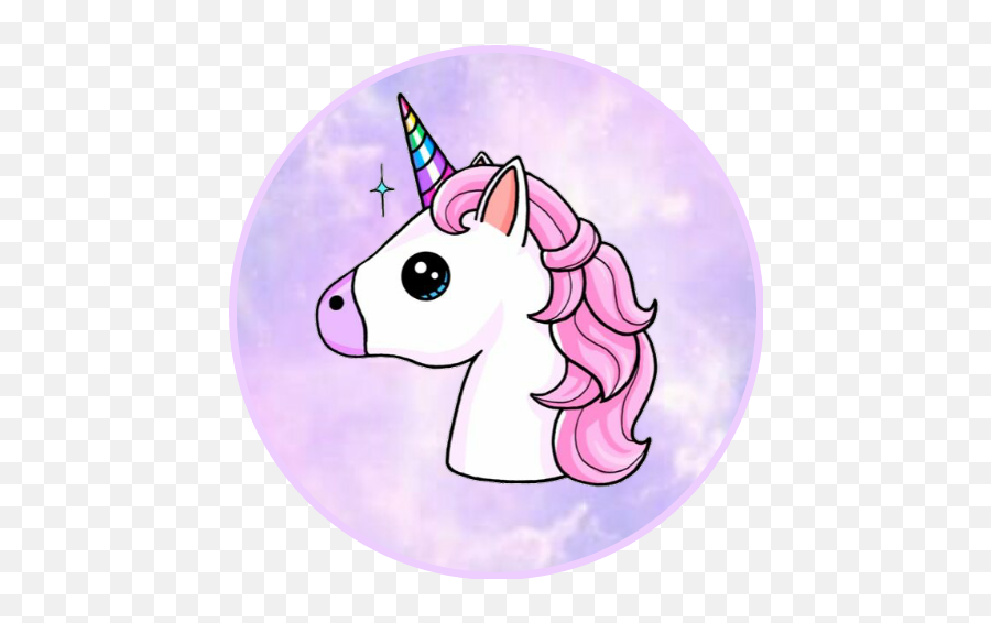 Unicorn Sticker - Kawaii Unicorn Drawing Cute Emoji,Ebony Emoji