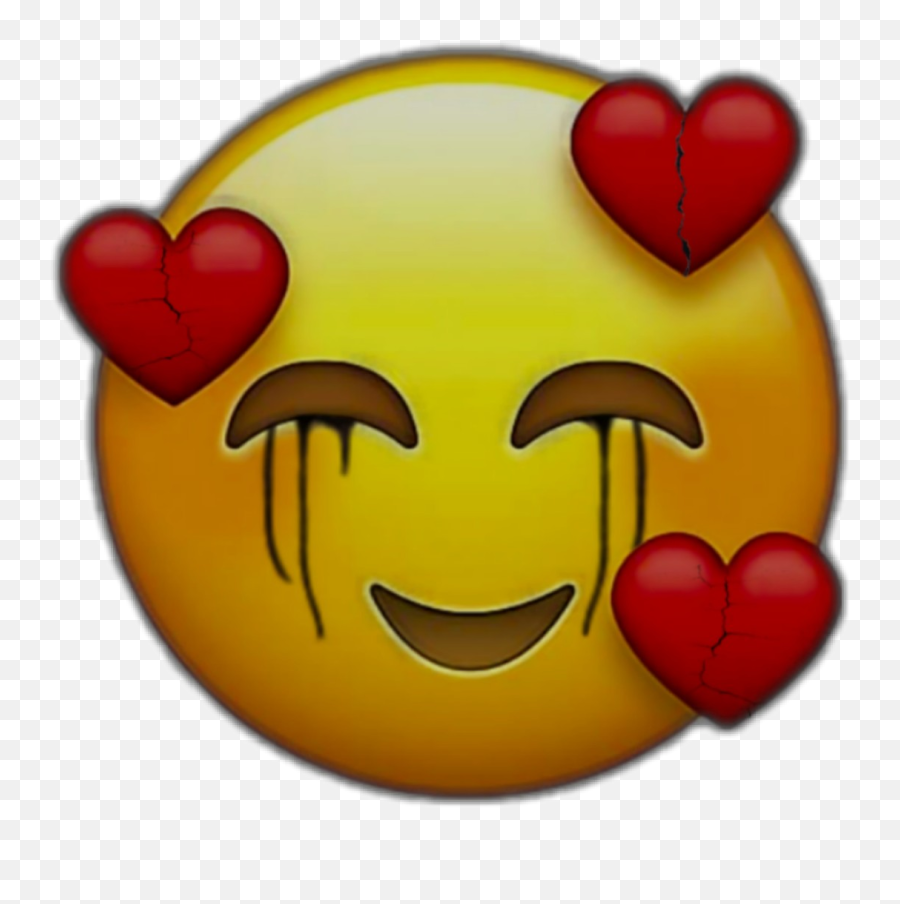 Happy Sad Emoji Heart Brokenhearted - Depressed Happy And Sad Emoji,Happy Sad Emoji