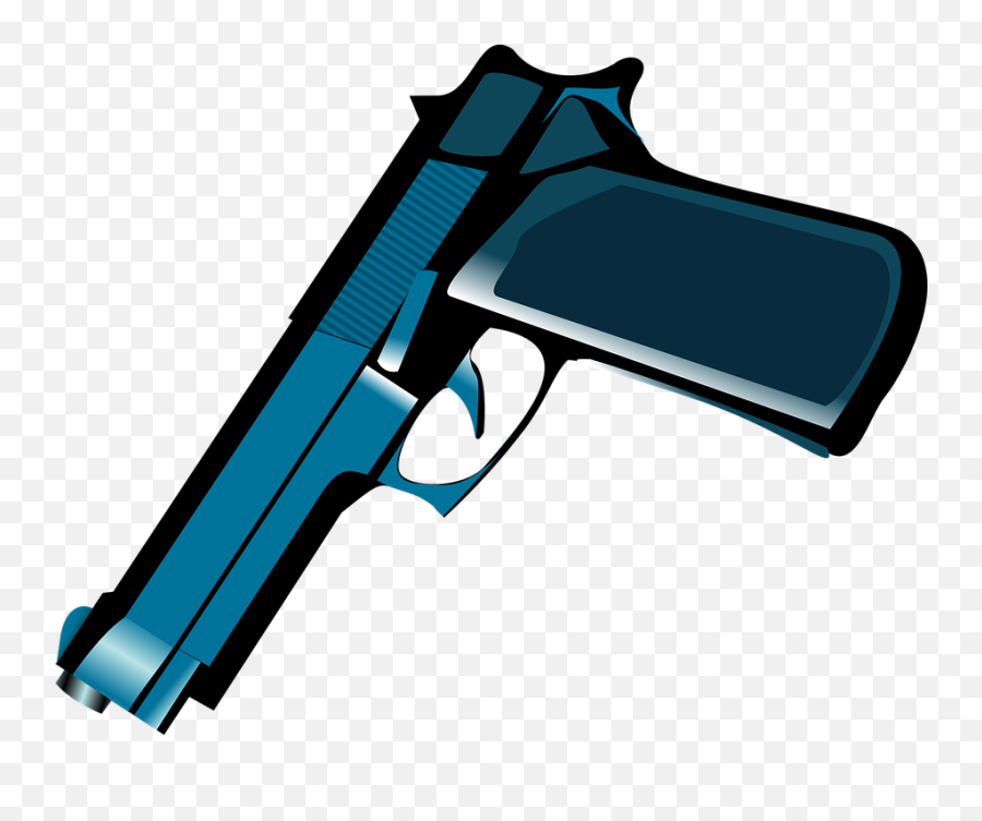 Gun Weapon Metallic - Gun Pointing Down Png Emoji,Gun And Star Emoji