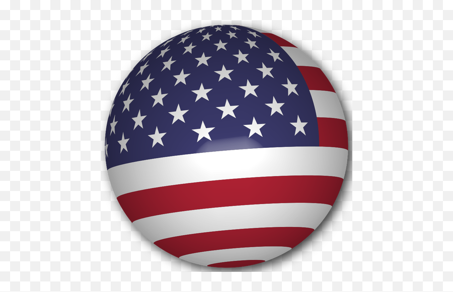 Usa Flag Sphere - Usa Flag Transparent Png Emoji,World Flags Emoji