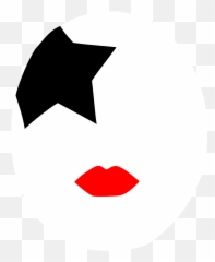 Kiss Makeup Template - Stencils Emoji