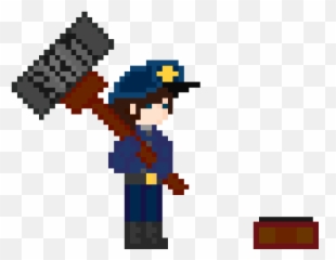 Top Square Hammer Stickers For Android Ios - Ban Hammer Gif Transparent Emoji,Ban Hammer Emoji