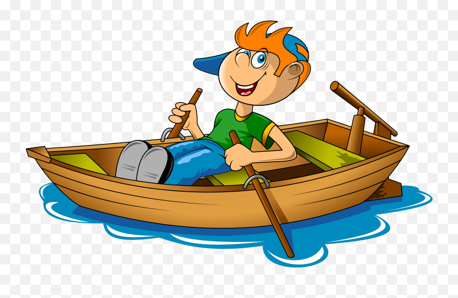 Boat On The River Clipart Png - Boat Rowing Clipart Emoji,Motorboating Emoji
