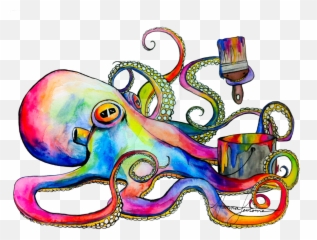 Love Of Octopuses By Jadasartvision - Psychedelic Png Emoji