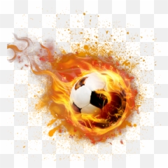 Flying Soccer Ball Png - Fire Soccer Ball Transparent Background Emoji,Fire Ball Emoji