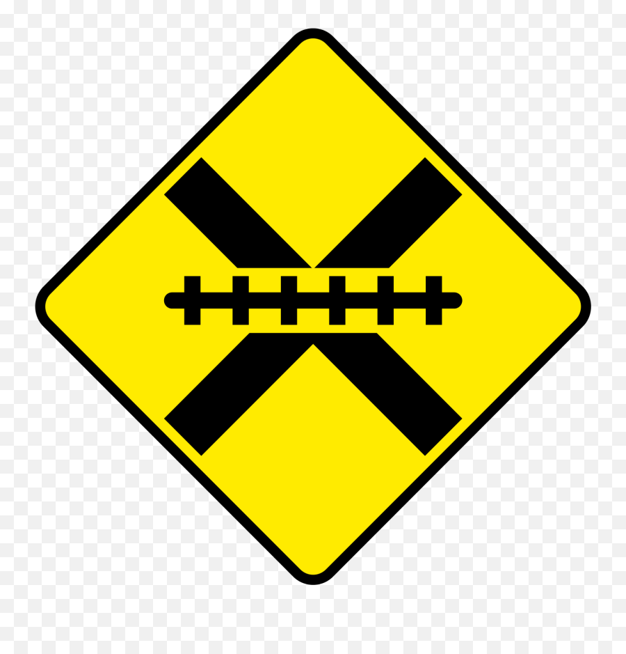 Ireland Road Sign 127 - Level Crossing Ahead Sign Emoji,Emoji Level 52