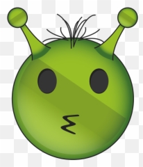 Alien Face Emoji Png Picture Png Mart - Clip Art,Cat Emoticon