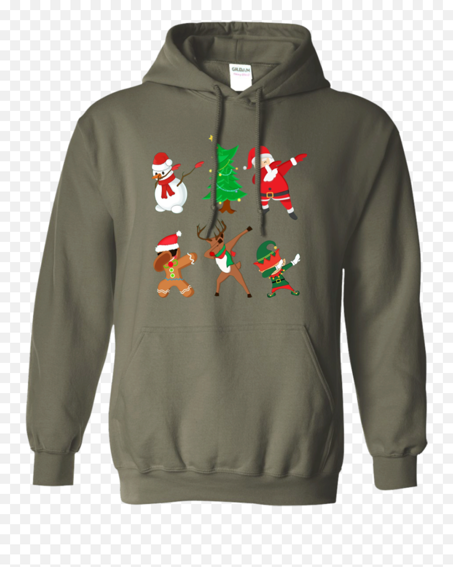 Santa Friends Dab T - Hoodie Emoji,Emoji Hoodies