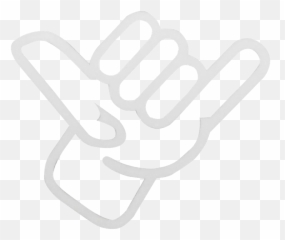 Shaka Hand Transfer Decal - Sled Emoji