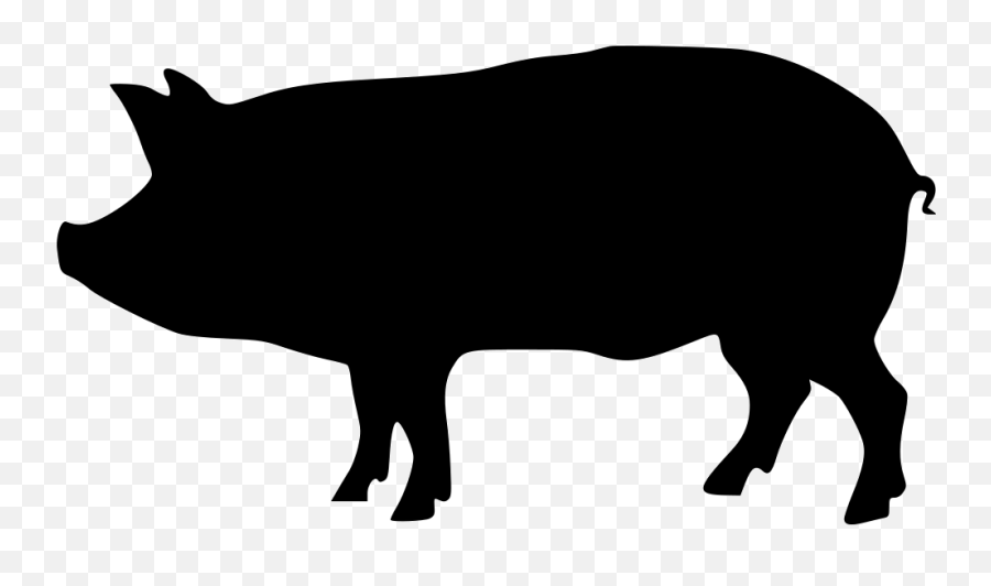 Pig Icon 383852 - Free Icons Library Silhouette Pig Clip Art Emoji,Boar Emoji