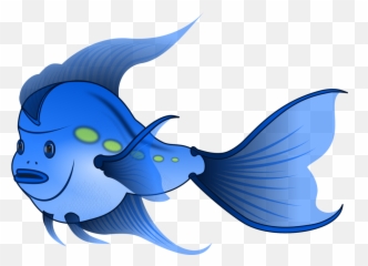 Picture - Blue Fish Clipart Emoji