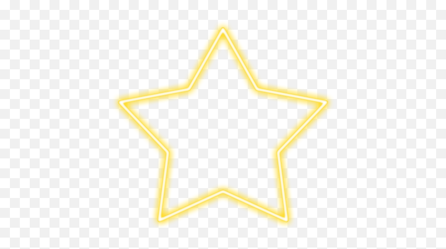 Glowingstar Star Stars Yellowstar Sticker By Tylerina - Yellow Neon Star Png Emoji,Glowing Star Emoji