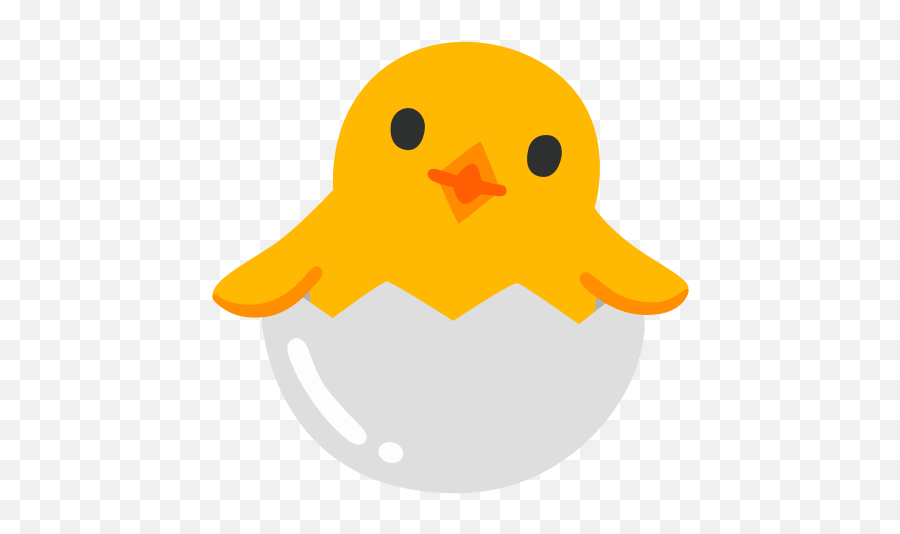 Hatching Chick Emoji - Emoji Pulcino,Baby Chick Emoji