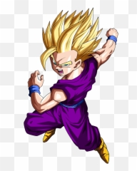 Drawing Evolution Gohan Transparent - Ssj2 Teen Gohan Png Emoji,Super Saiyan Emoji