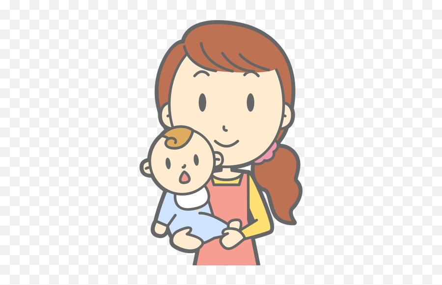 Mother And Baby Vector Image - Clip Art Mother And Baby Emoji,Mother's Day Emojis