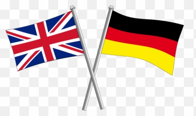 German Germany Friendship - Small Great Britain Flag Emoji