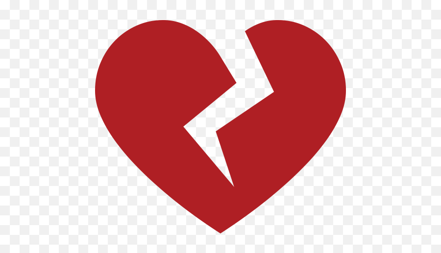 Broken Heart Emoji For Facebook Email Sms - Broken Heart No Background,Heartbroken Emoji