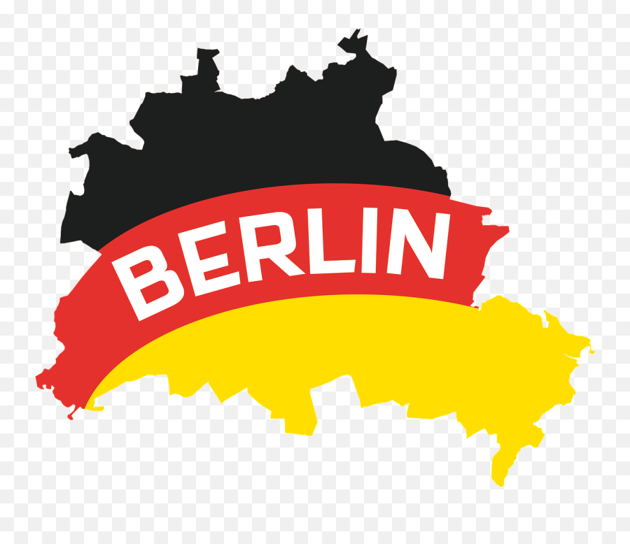 Berlin Outline Map Capital Germany - Berlin Png Emoji,Night Clock Flag Tower Emoji