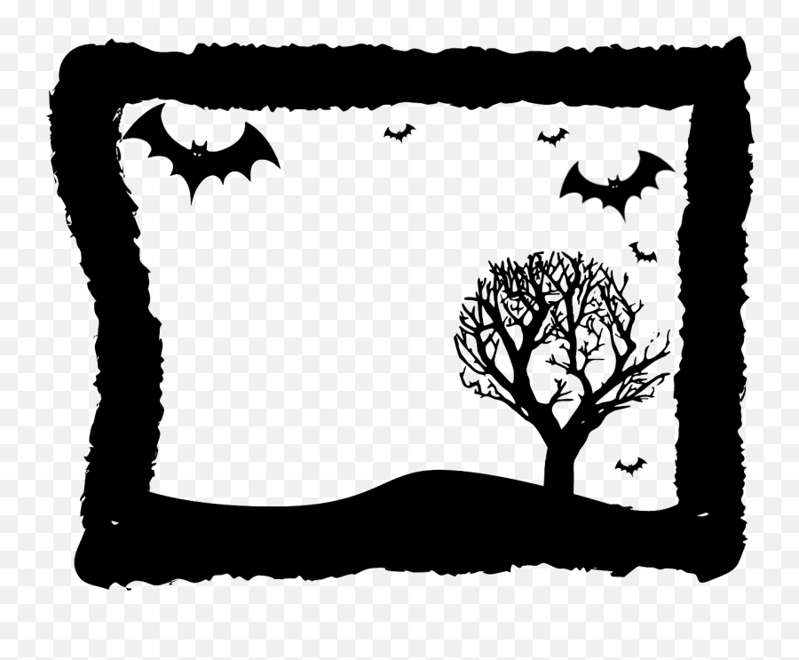 Bats Vamps Vampires Dracula Halloween - Halloween Frame Free Emoji,Batman Emoticon Text
