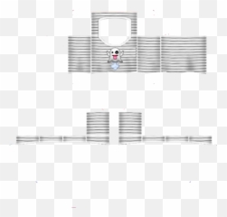 Striped Crop Top W Farting Ghost Emoji - Grille,Air Conditioner Emoji