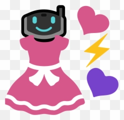 Custom Emoji List For F - Dress Clipart,Purple Robot Emoji