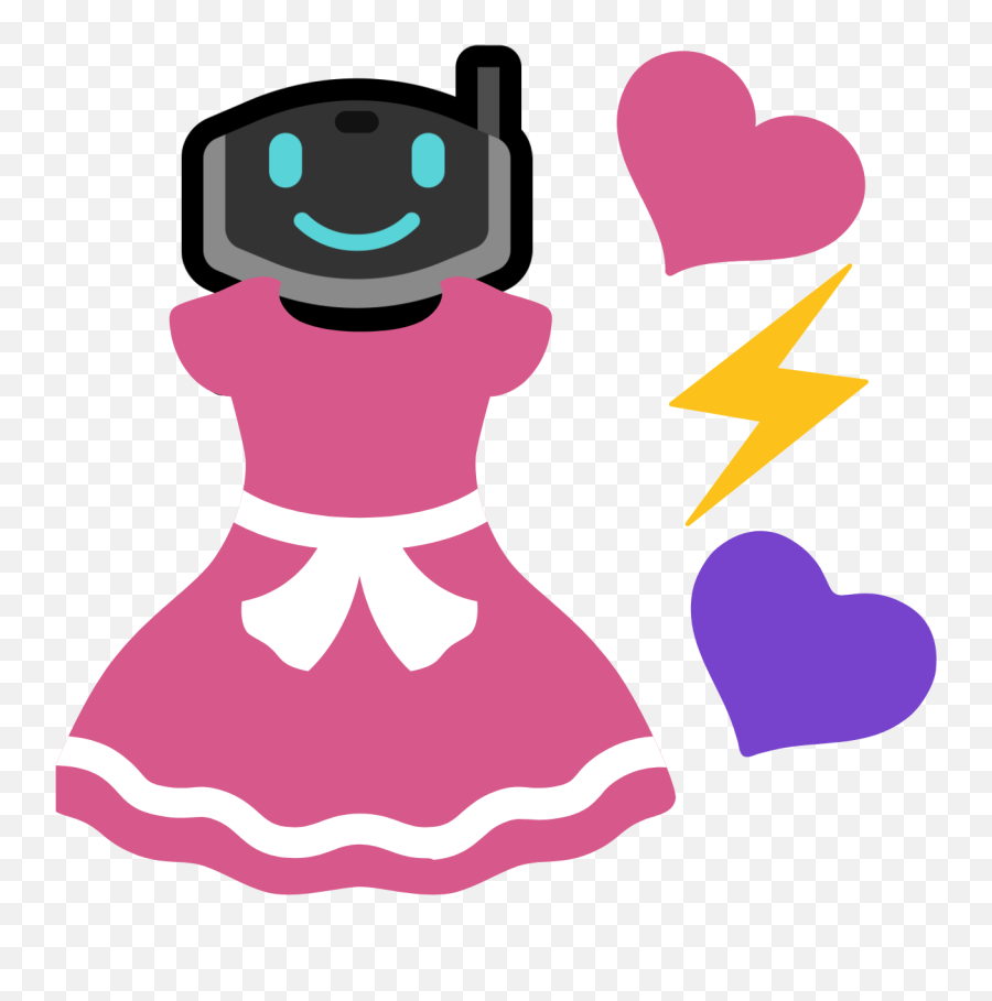 Custom Emoji List For F - Dress Clipart,Purple Robot Emoji