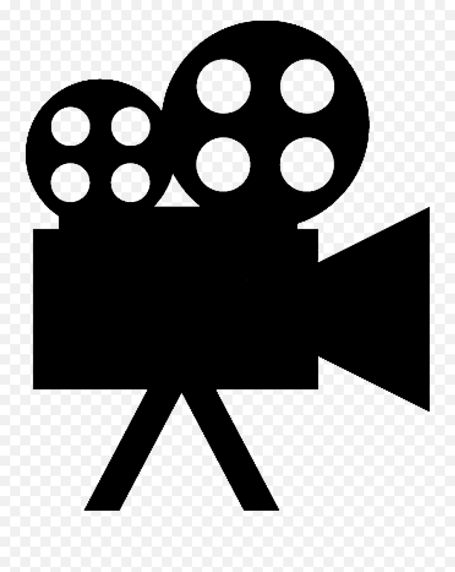 Transparent Background Silhouette Movie - Video Camera Clipart Emoji,Movie Camera Emoji
