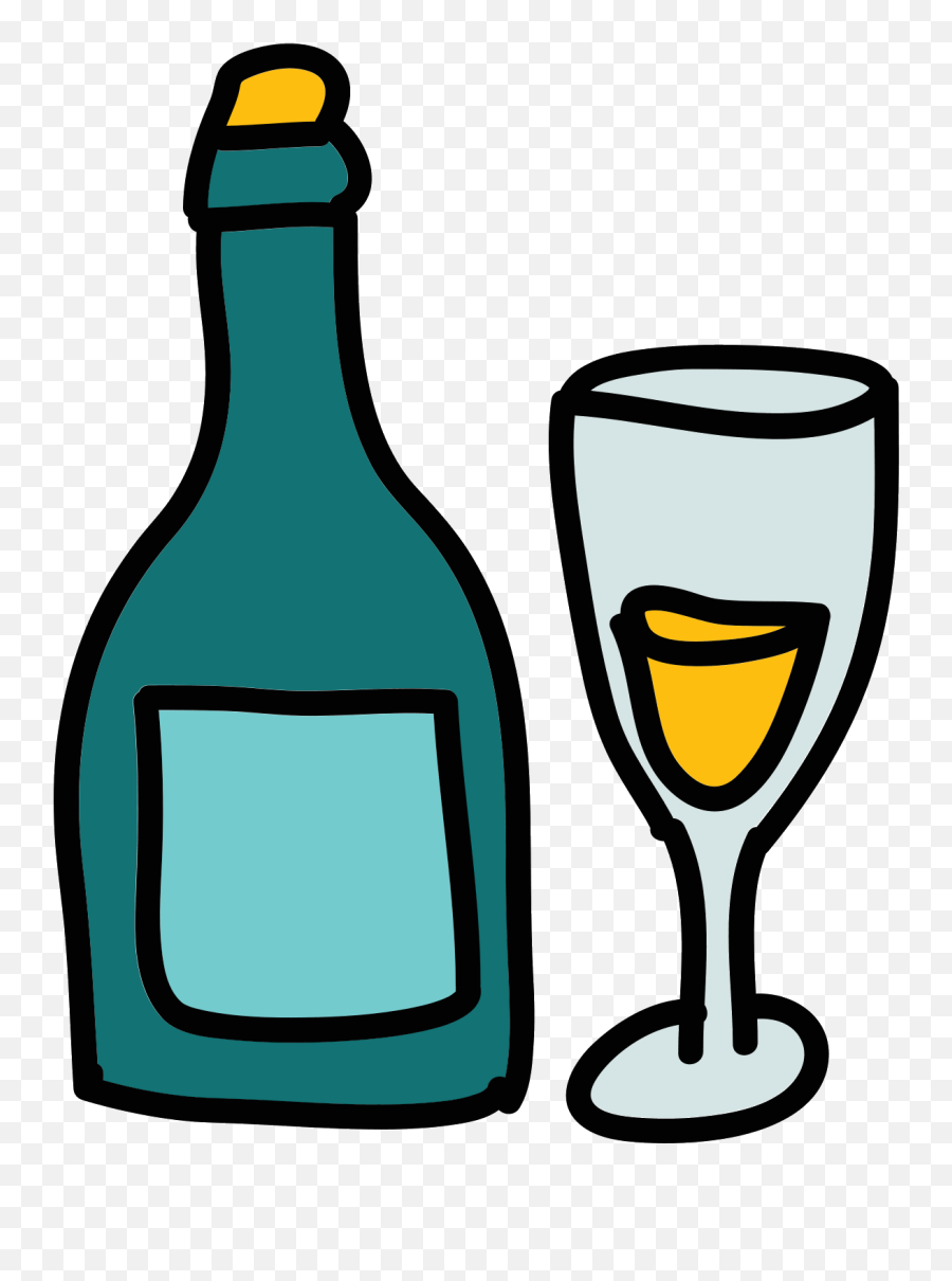 Vector Free Download Top - Champagne Clipart Full Size Clip Art Emoji,Champagne Bottle Emoji