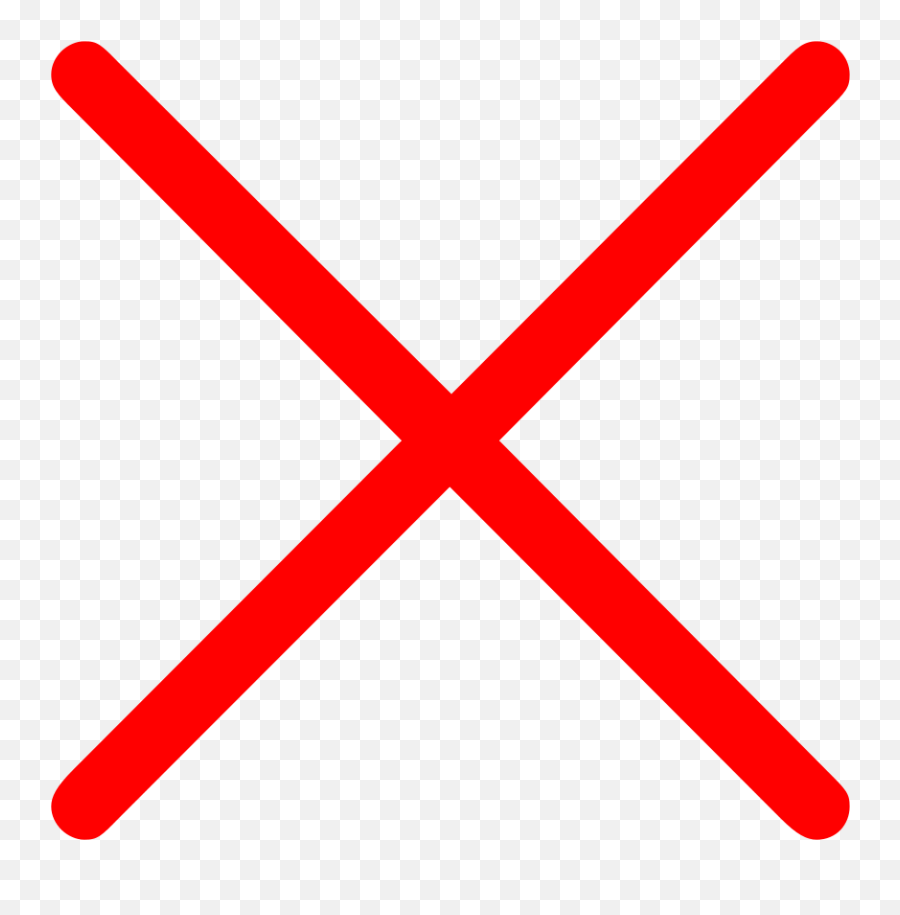 44 Box With Cross Symbol Emoji Meaning - Red X Clipart Transparent,Emoji Cross