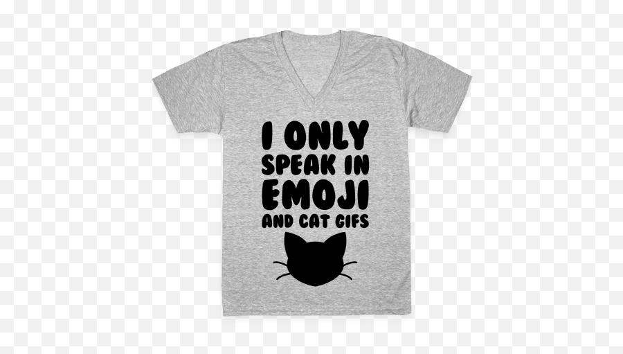 Emoji V - Neck Tee Shirts Lookhuman Catfish,Emoji T-shirts