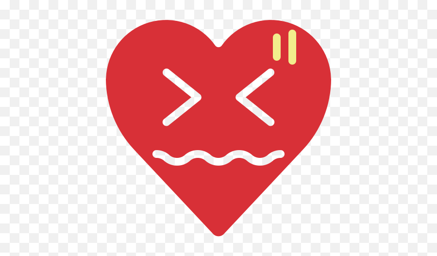 Emoji Emotion Heart Nervous Worry Icon - Icon Health,Heart Emoji To Copy