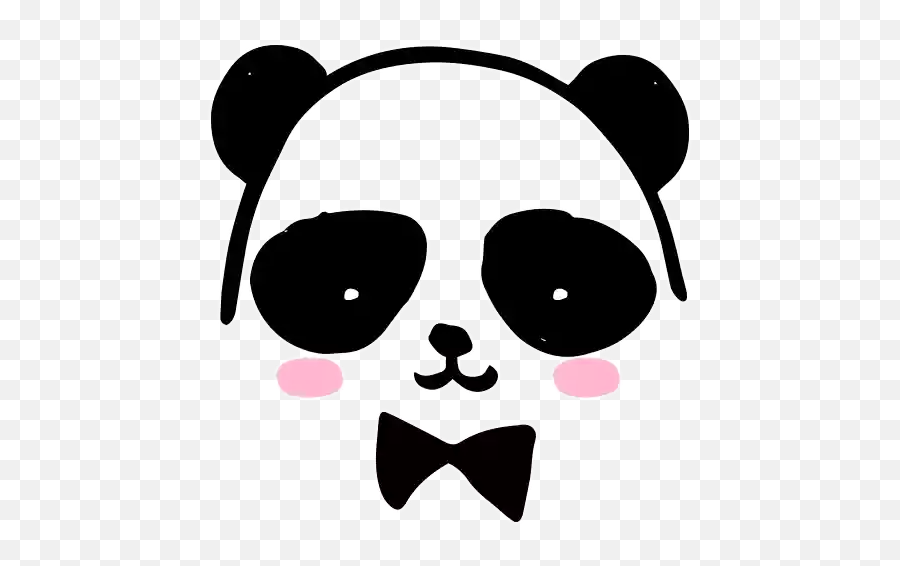 Osito Panda - Stickers For Whatsapp Clip Art Emoji,Bow Tie Emoji Iphone