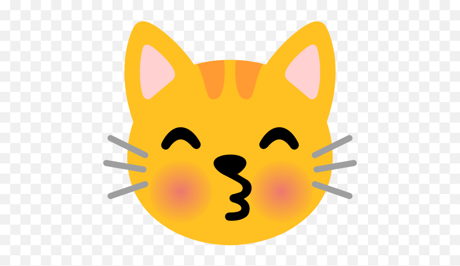 Kissing Cat Emoji - Cat Emoji,Kissy Face Emoji